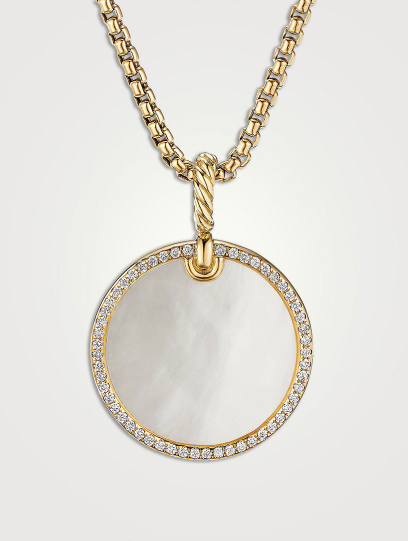 DAVID YURMAN Dy Elements® Disc Pendant In 18k Yellow Gold With