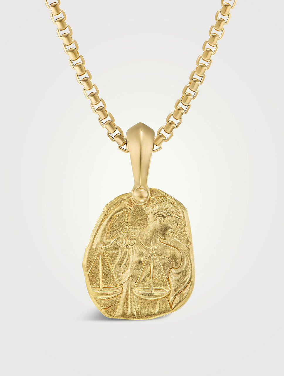 Libra Amulet In 18k Yellow Gold