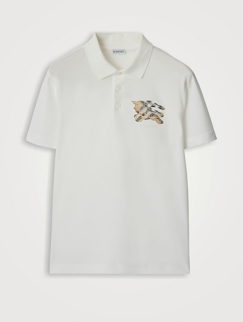 BURBERRY Ekd Check Cotton Polo Shirt Holt Renfrew