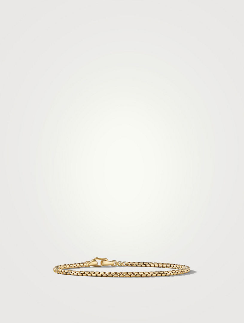 Box Chain Bracelet 18k Yellow Gold