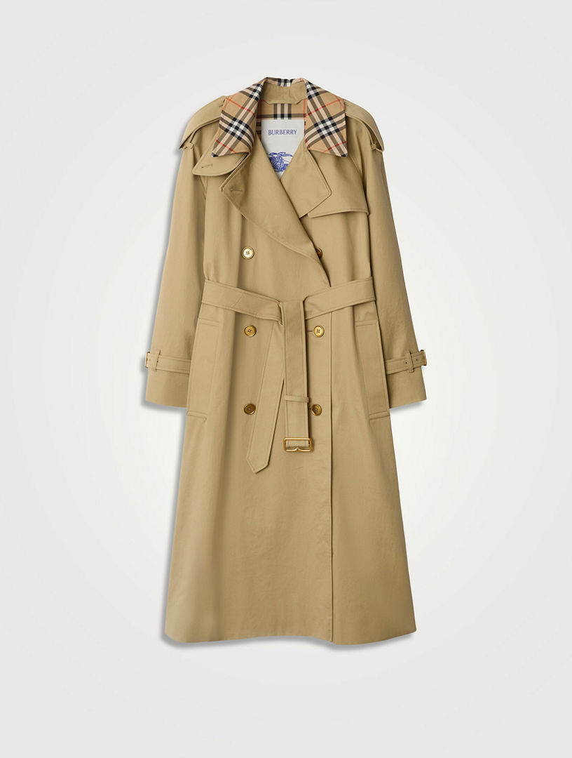 96年製　Burberry trench coat BURBERRY Long Check Collar Castleford Trench Coat | Holt Renfrew