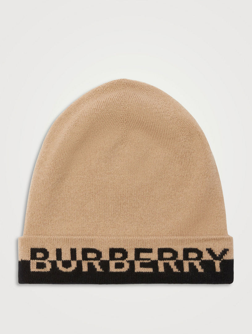 Burberry cashmere shop beanie hat