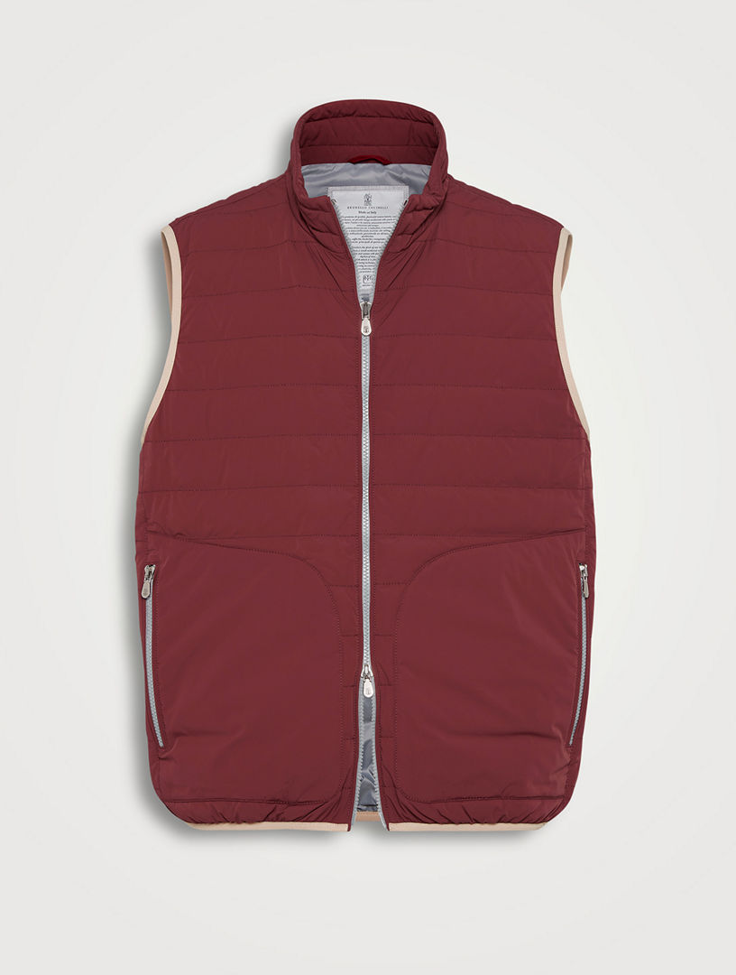 Designer shop down vest