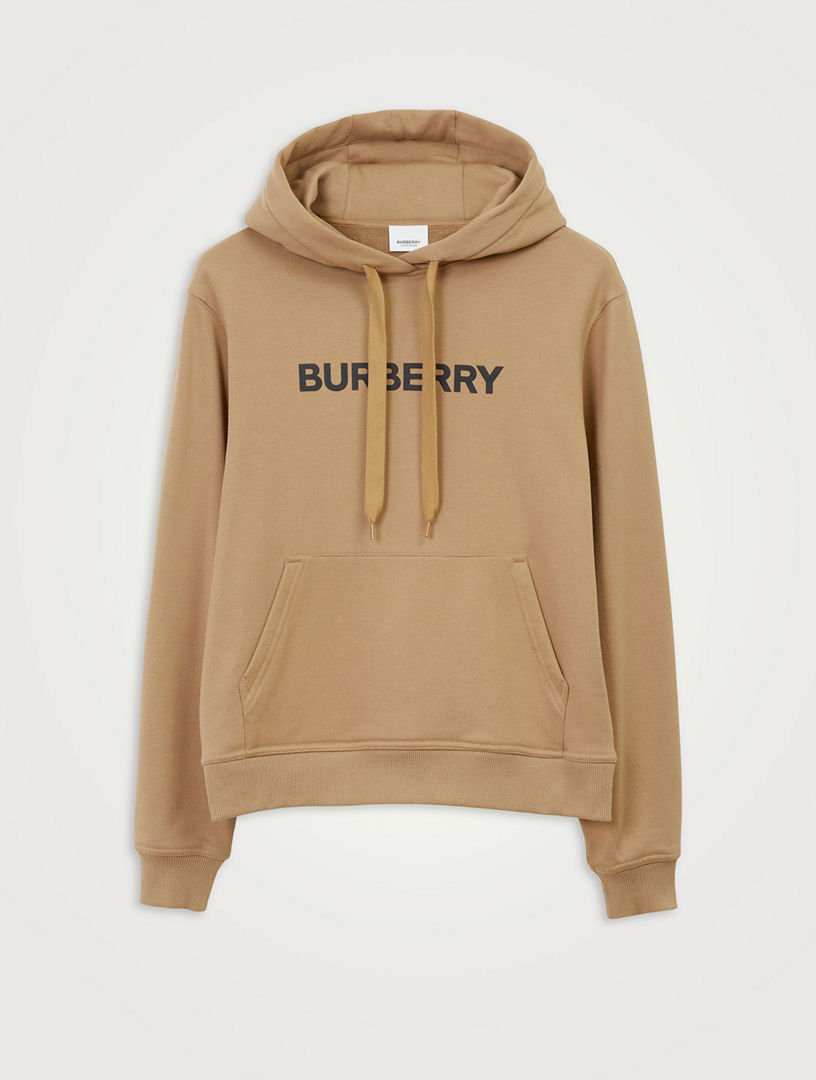 Check Hood Cotton Blend Zip Hoodie in Black/birch Brown - Men | Burberry®  Official