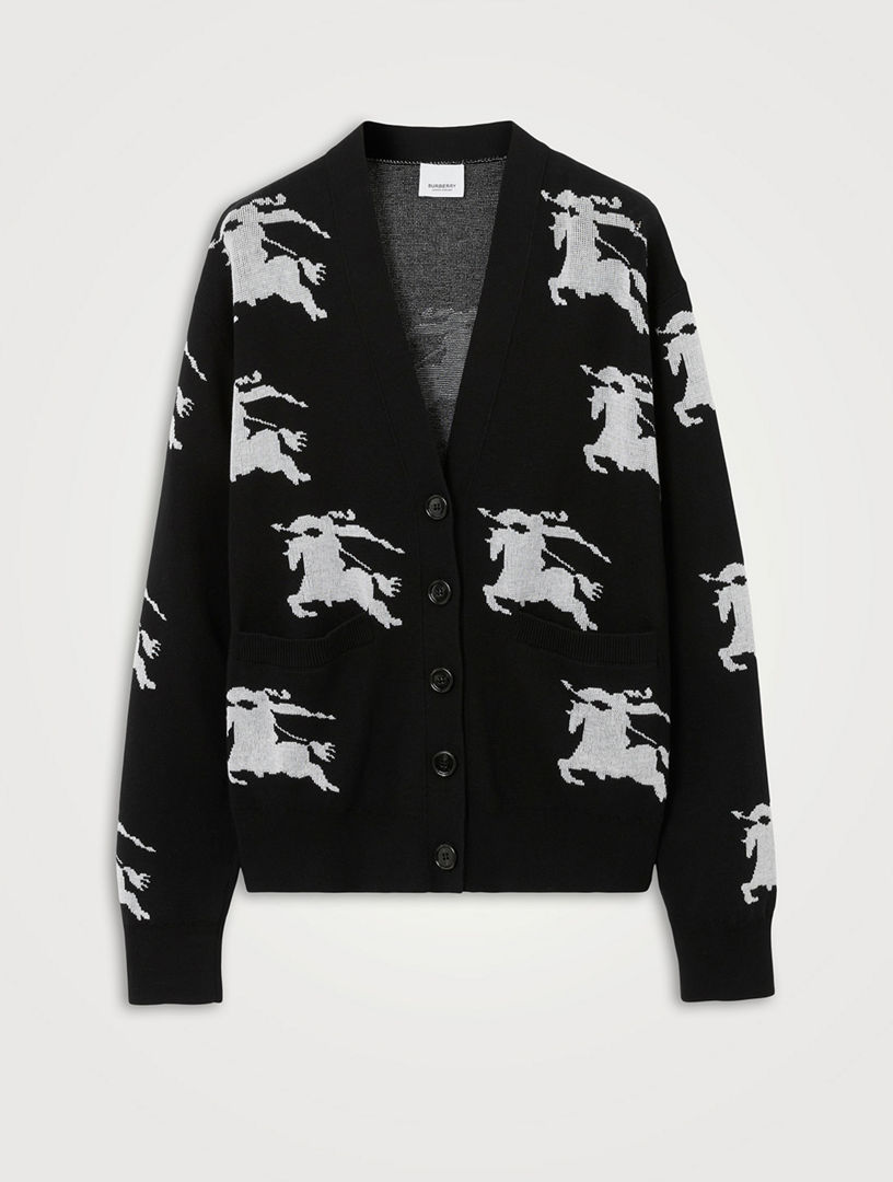 BURBERRY Ekd Cotton Silk Cardigan | Holt Renfrew