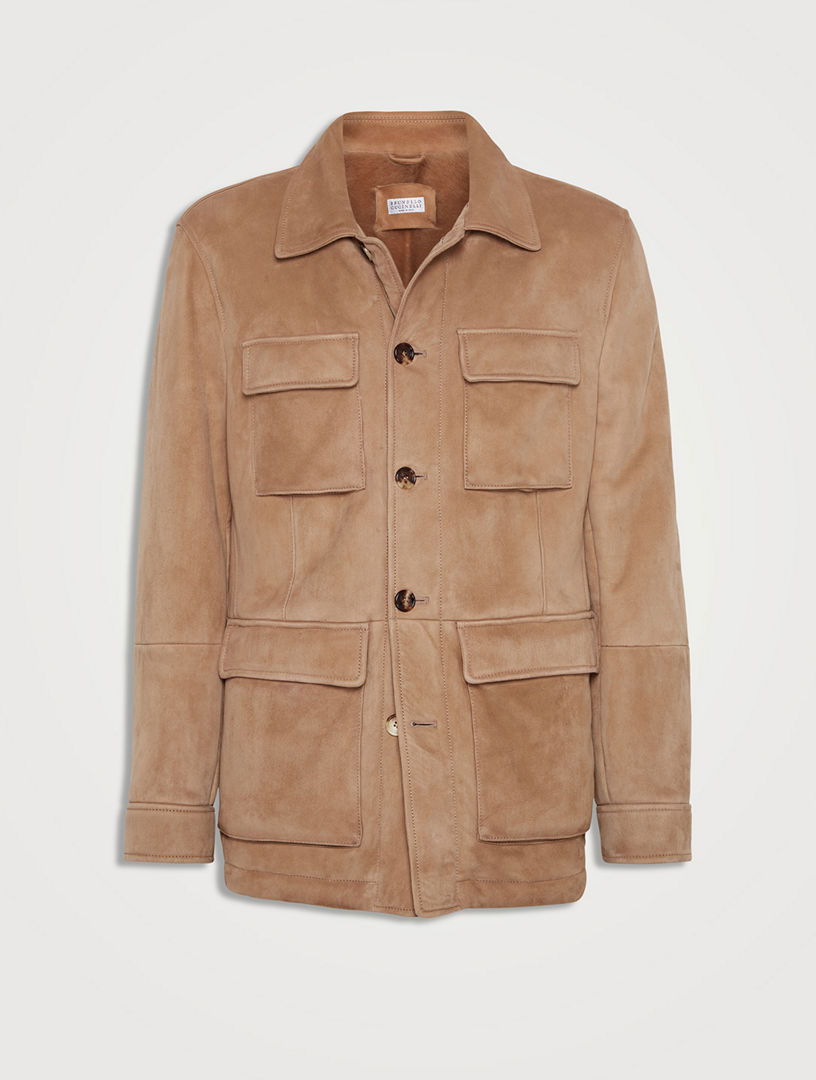 Suede Shearling Field Jacket