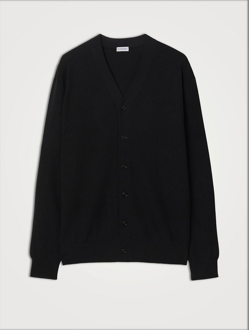 Burberry wool outlet cardigan