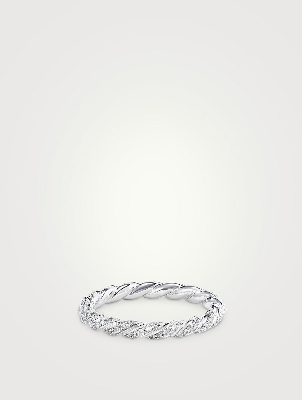 Pavé Band Ring 18k White Gold With Diamonds