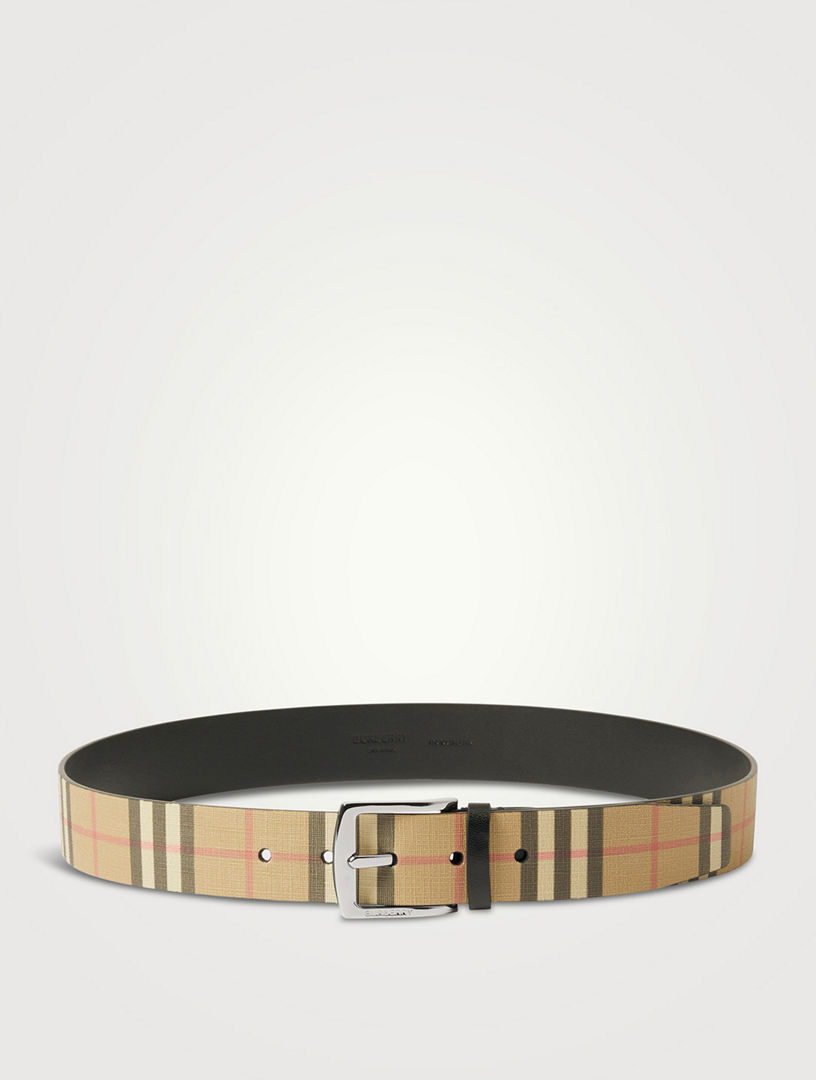 3.5cm tb check e-canvas belt - Burberry - Men