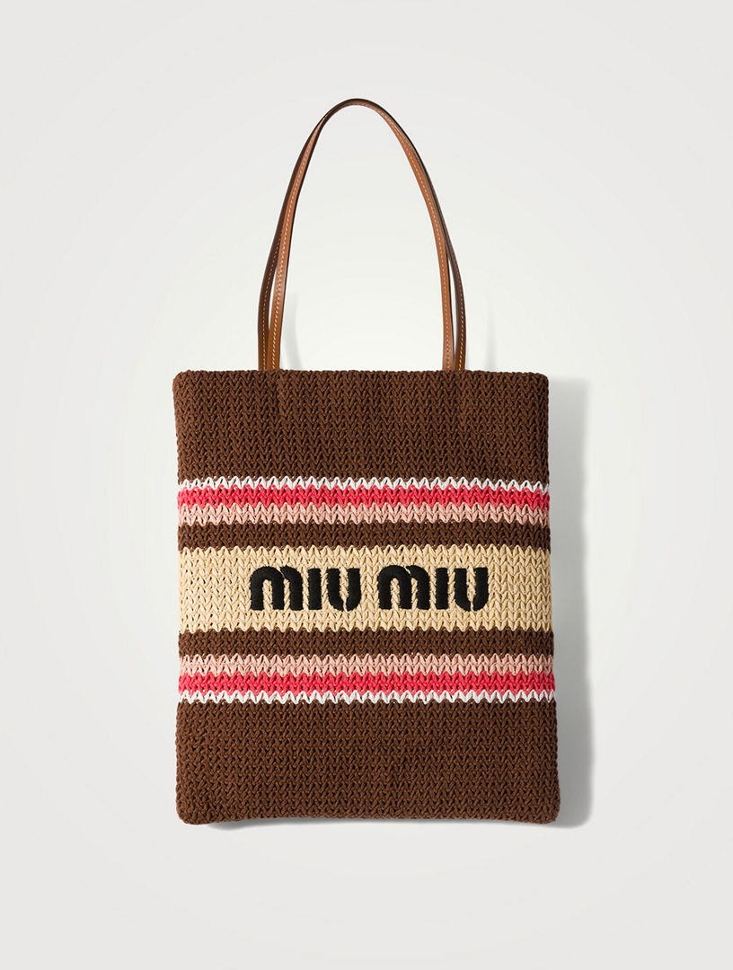 Raffia-effect Woven Tote Bag