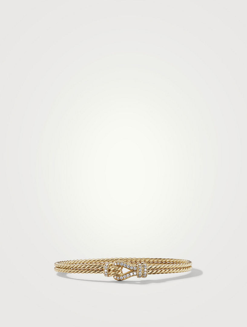 DAVID YURMAN Thoroughbred Loop Bracelet In 18k Yellow Gold With