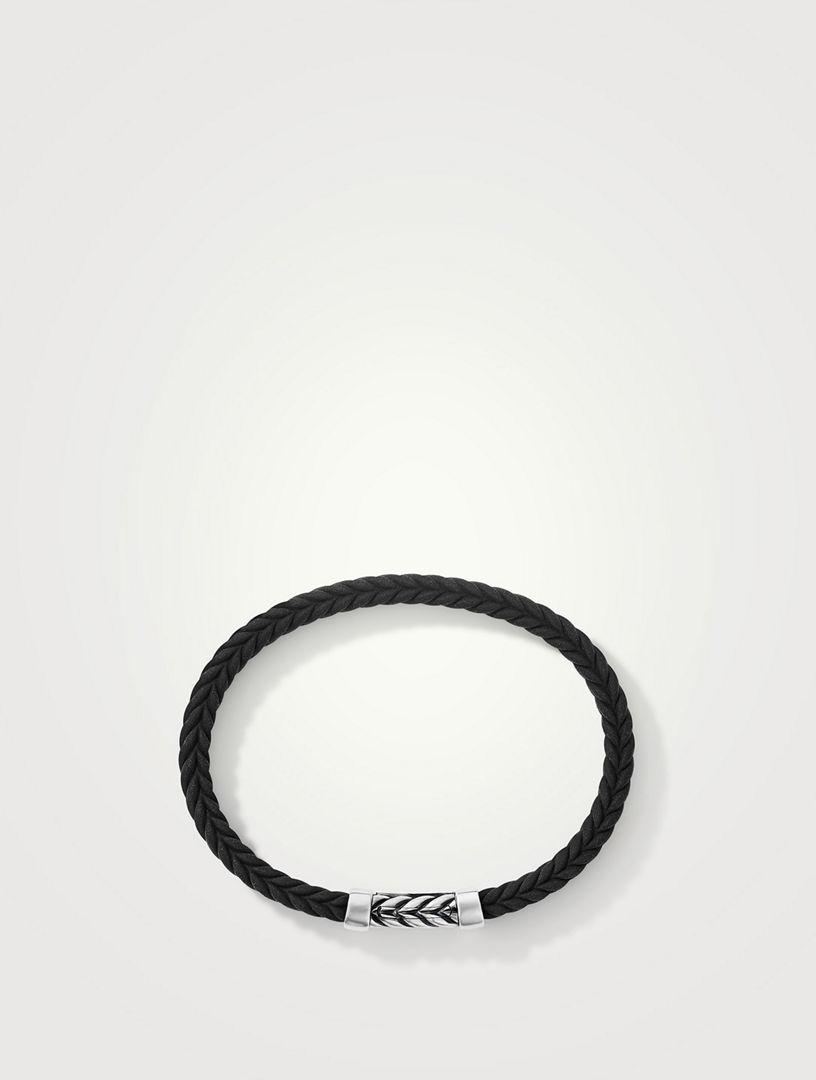 Chevron Black Rubber Bracelet