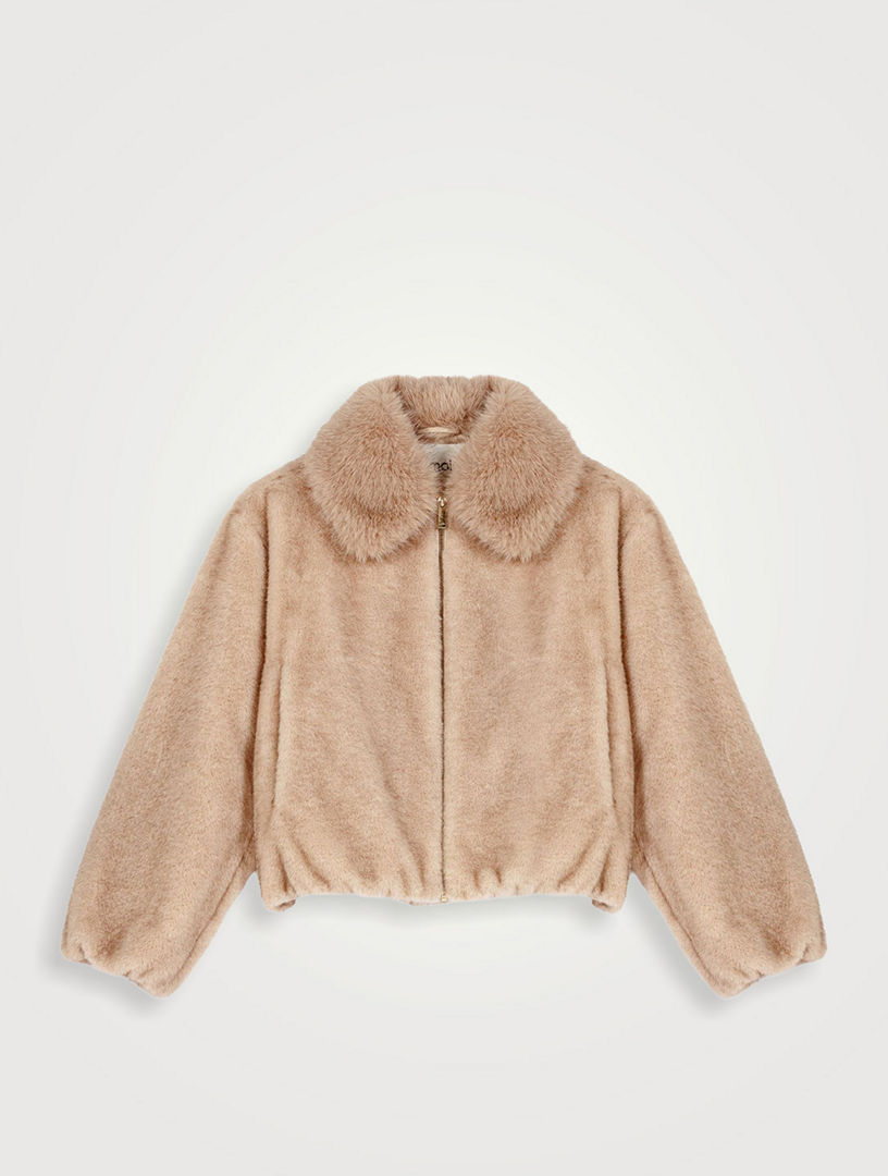 MAJE Faux Fur Jacket | Holt Renfrew