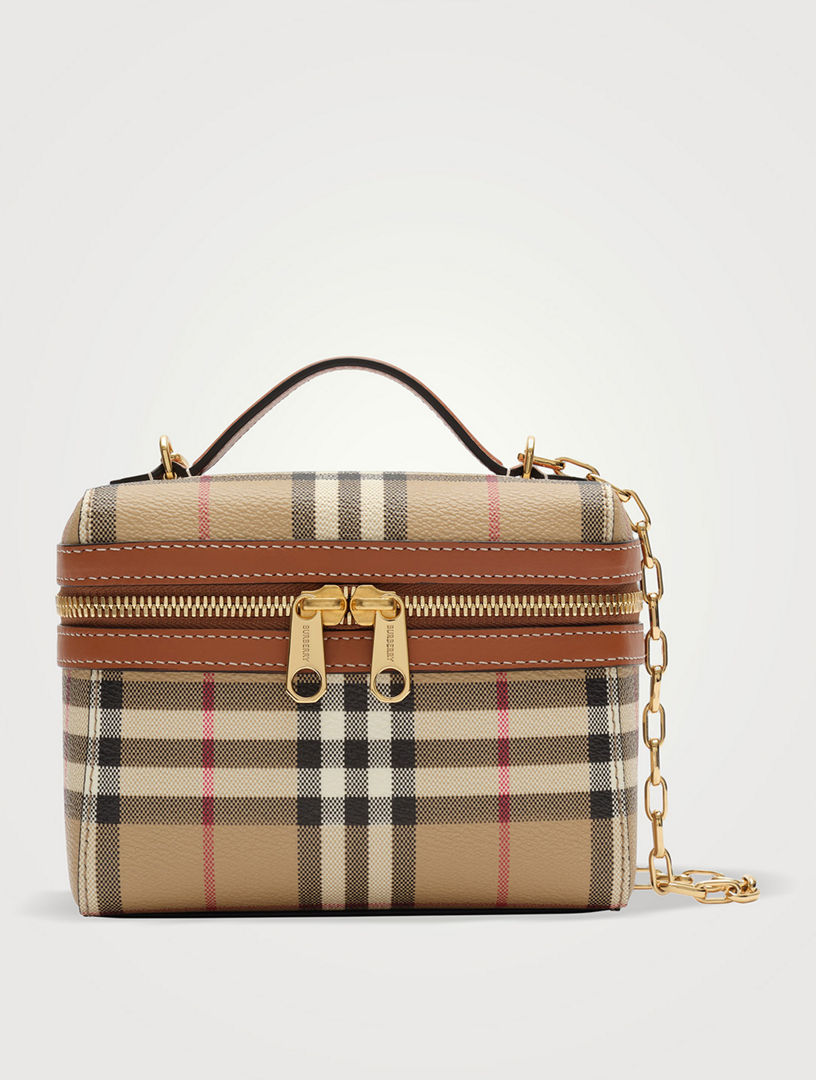 BURBERRY Mini Check Vanity Bag | Holt Renfrew