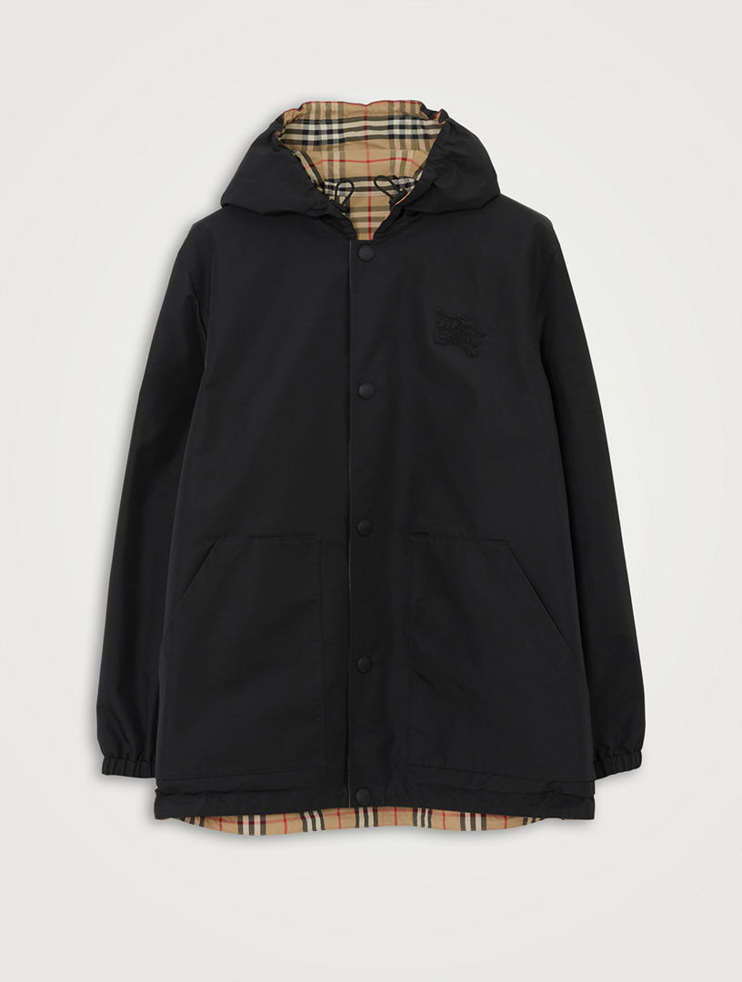 BURBERRY Check Nylon Reversible Jacket | Holt Renfrew