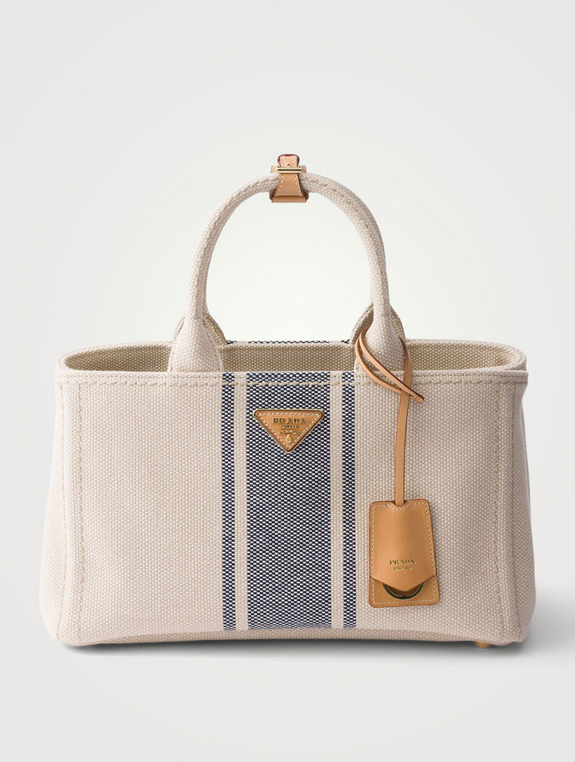 PRADA Prada Jardinière Large Cotton Canvas Bag | Holt Renfrew