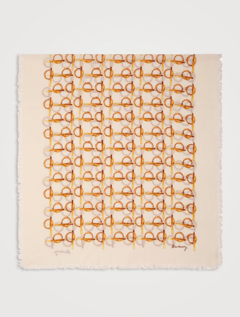 B Wool Scarf