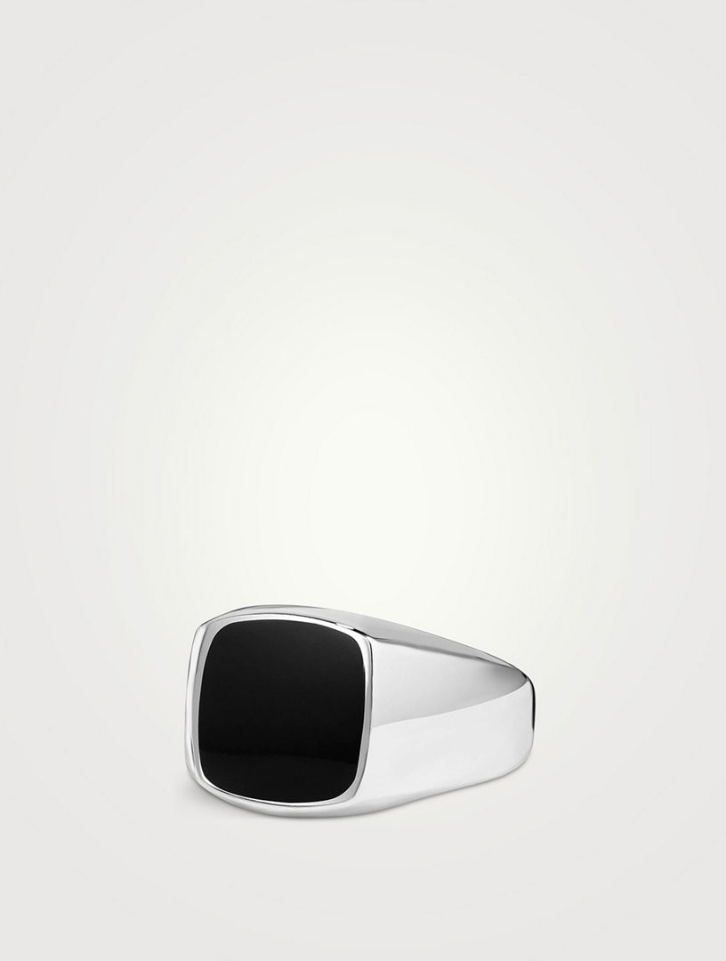 David Yurman Black Onyx Signet Men's Ring