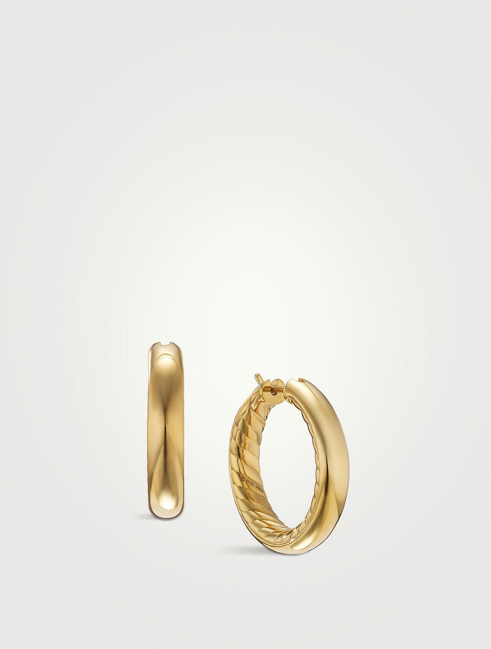 Dy Mercer™ Hoop Earrings In 18k Yellow Gold, 25.4mm