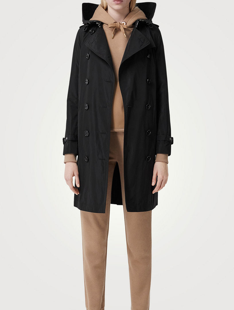BURBERRY Mid-length Taffeta Kensington Trench Coat | Holt Renfrew