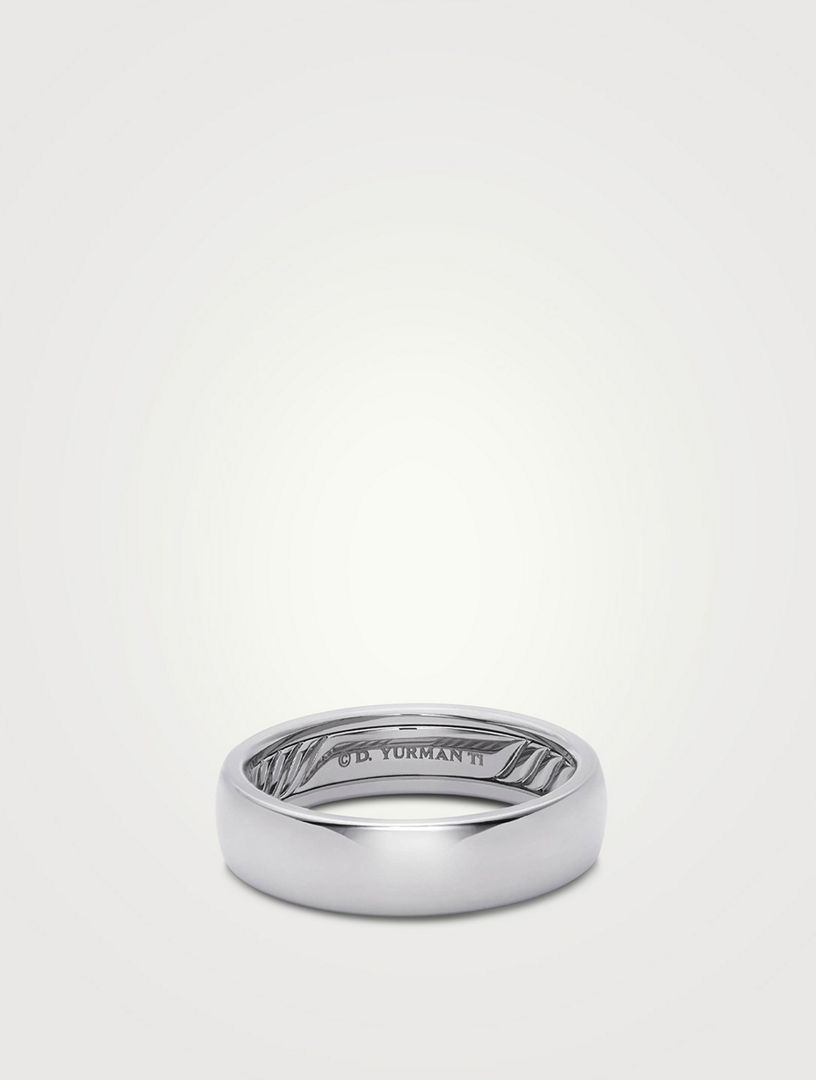 DAVID YURMAN Dy Classic Band Ring In Grey Titanium Holt Renfrew