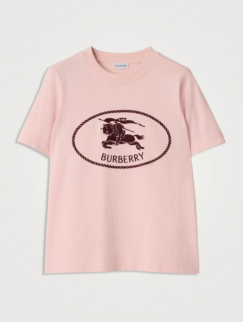 【BURBERRY】KNIGHT STAMP T-SHIRT Burberry Knight Stamp Cotton T-Shirt in Navy – Label Menswear