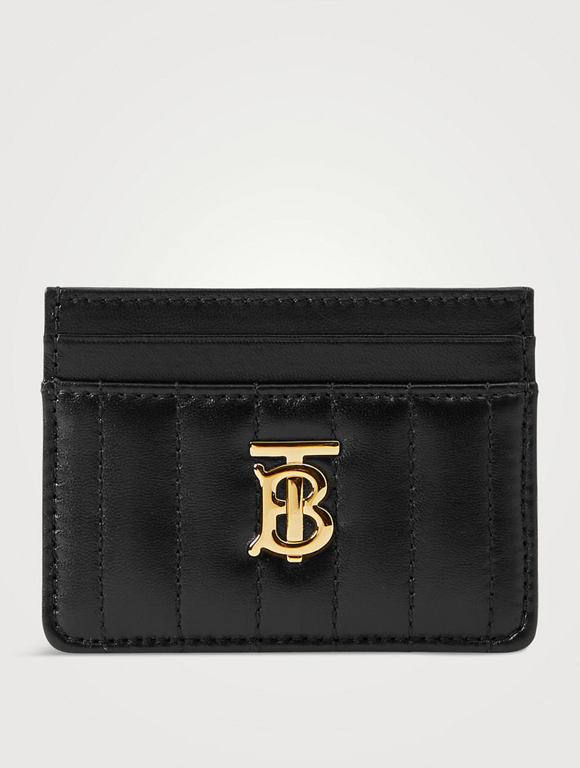 Burberry monogram leather card case sales