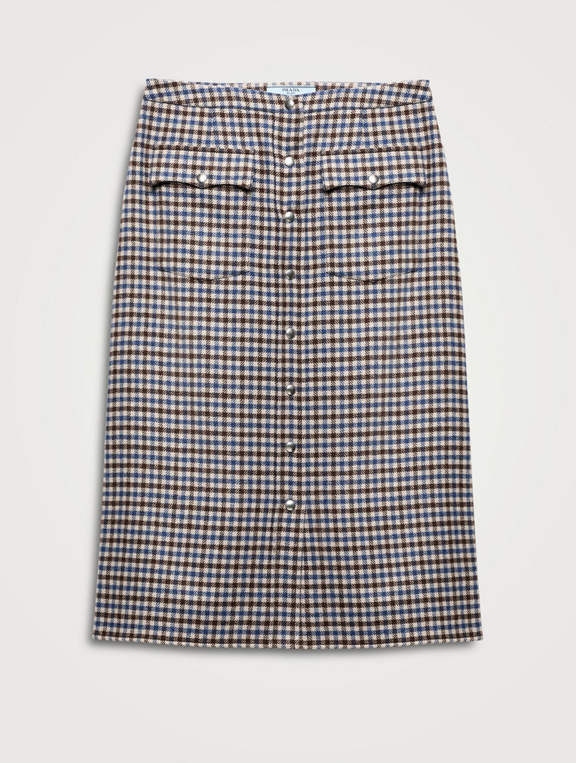 PRADA Wool Midi-skirt | Holt Renfrew