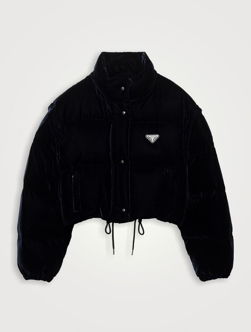 PRADA Velvet Down Jacket | Holt Renfrew