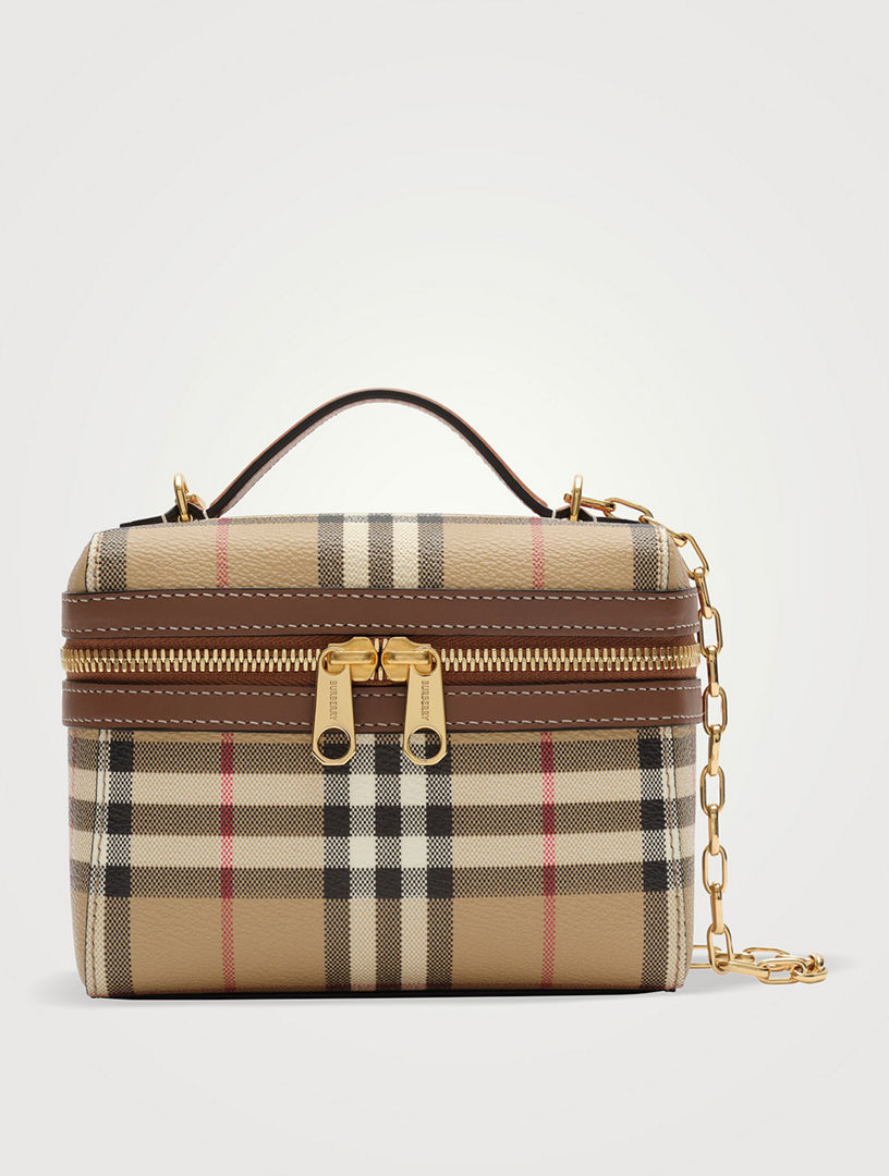 バッグ BURBERRY BLUE LABEL Vanity Bag Handbag BURBERRY Mini Check Vanity Bag | Holt Renfrew