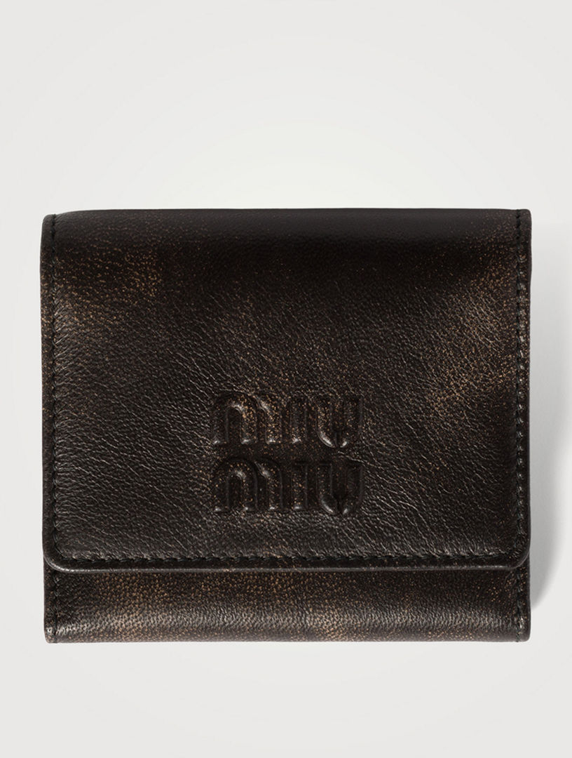 MIU 小物 MIU Renfrew Holt | Wallet Leather Nappa Small MIU MIU black Wallet Leather Compact 小物