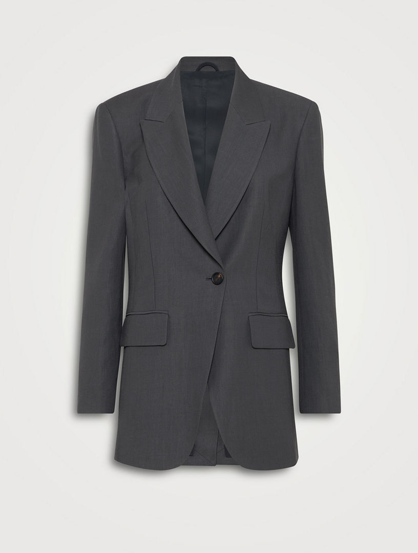 Brunello cucinelli outlet double breasted blazer