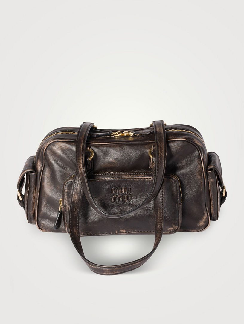 MIU MIU Pocket Nappa Leather Top-handle Bag | Holt Renfrew