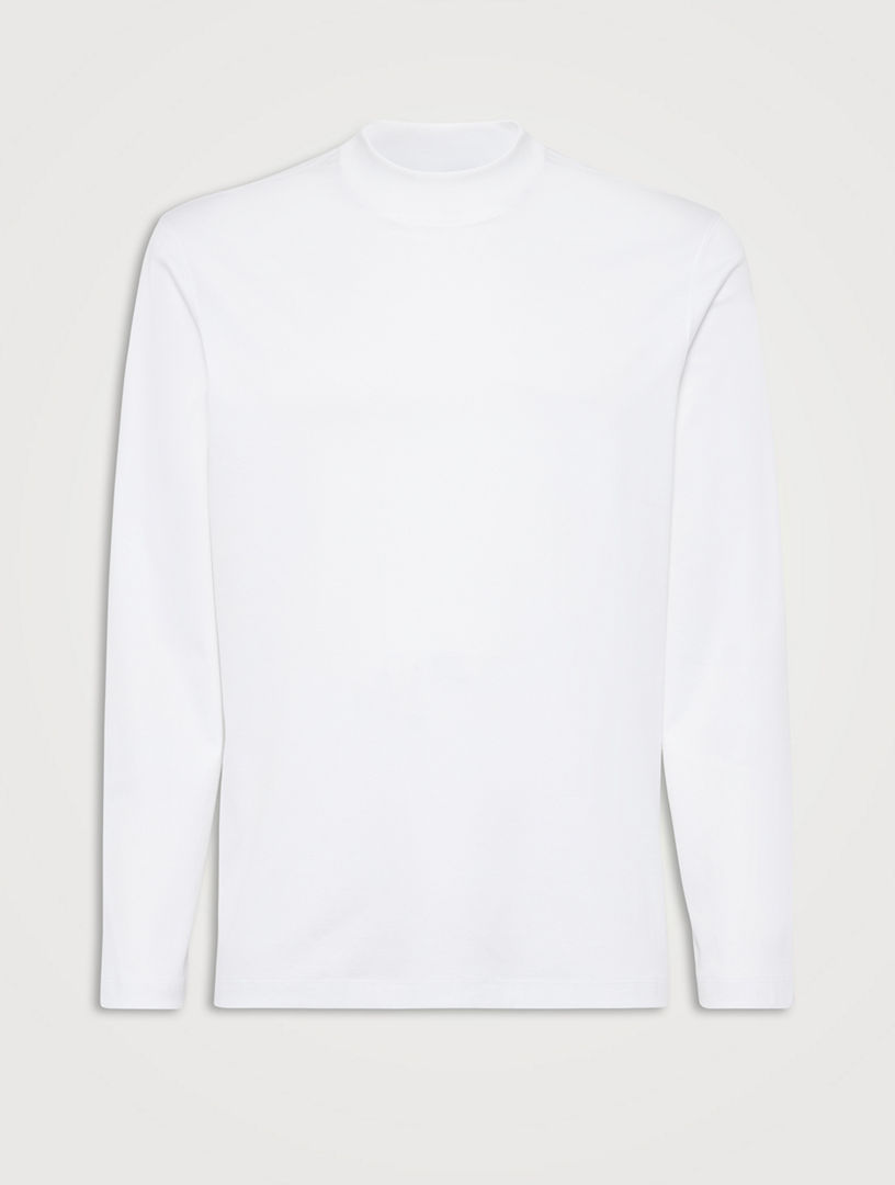 BRUNELLO CUCINELLI Jersey Mock Neck T shirt Holt Renfrew