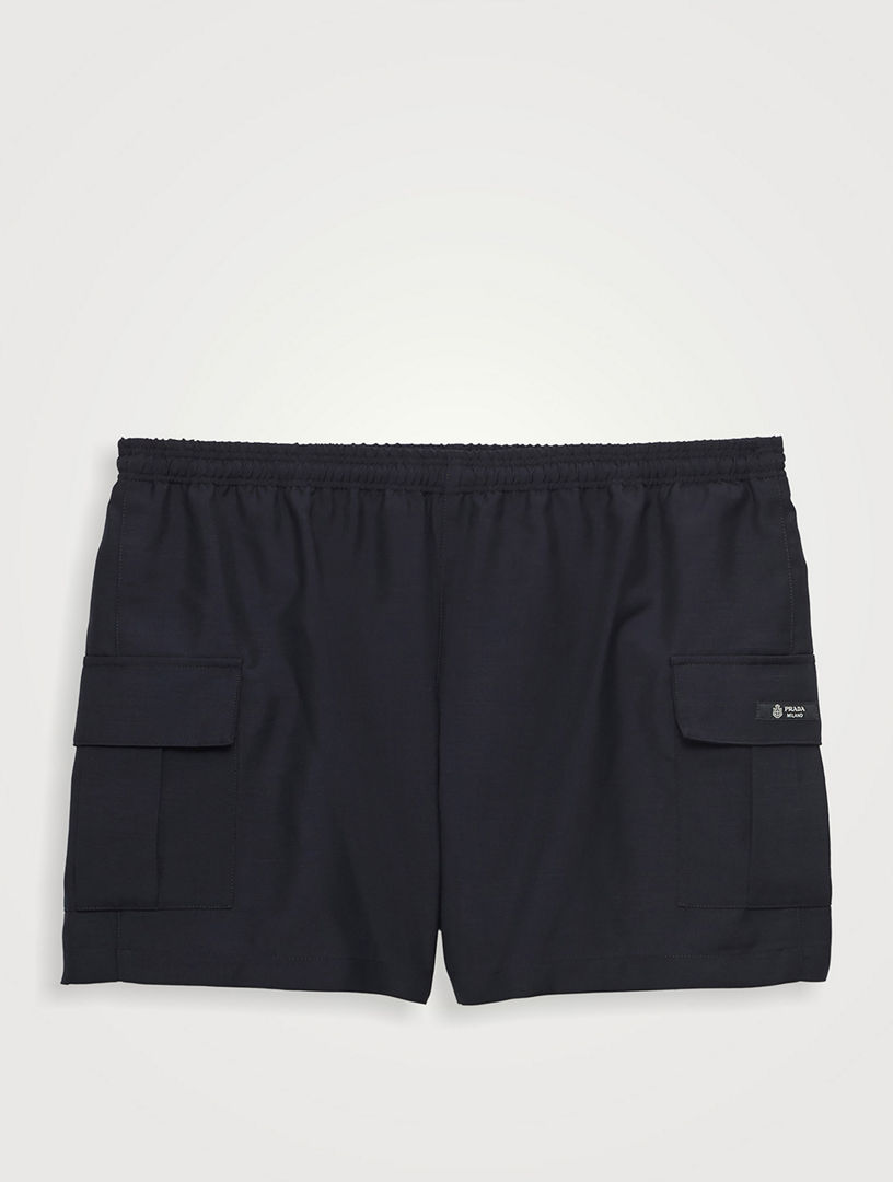 PRADA Mohair Wool Shorts | Holt Renfrew