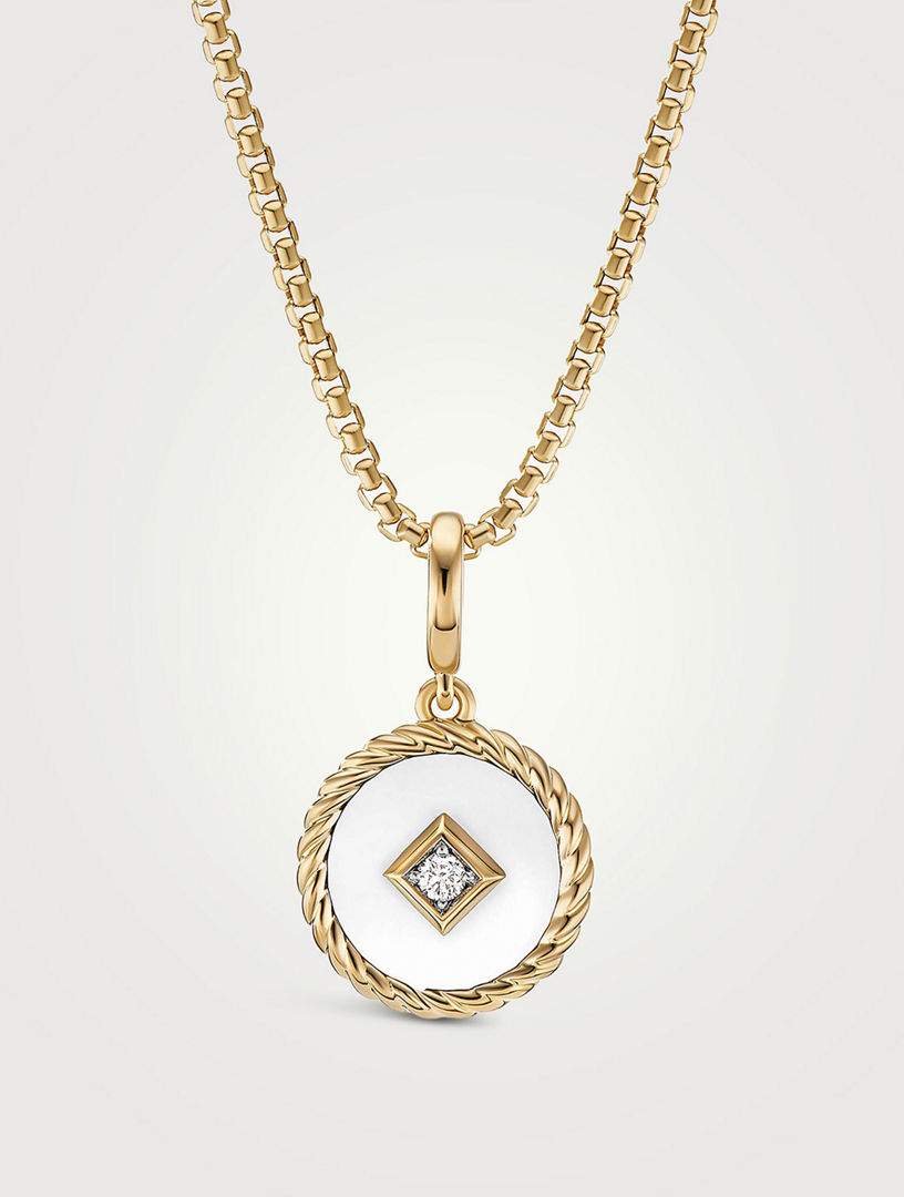 DAVID YURMAN Dy Elements® Disc Pendant In 18k Yellow Gold With