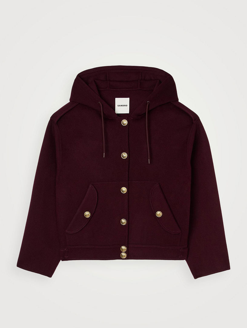SANDRO Double-faced Wool Coat | Holt Renfrew