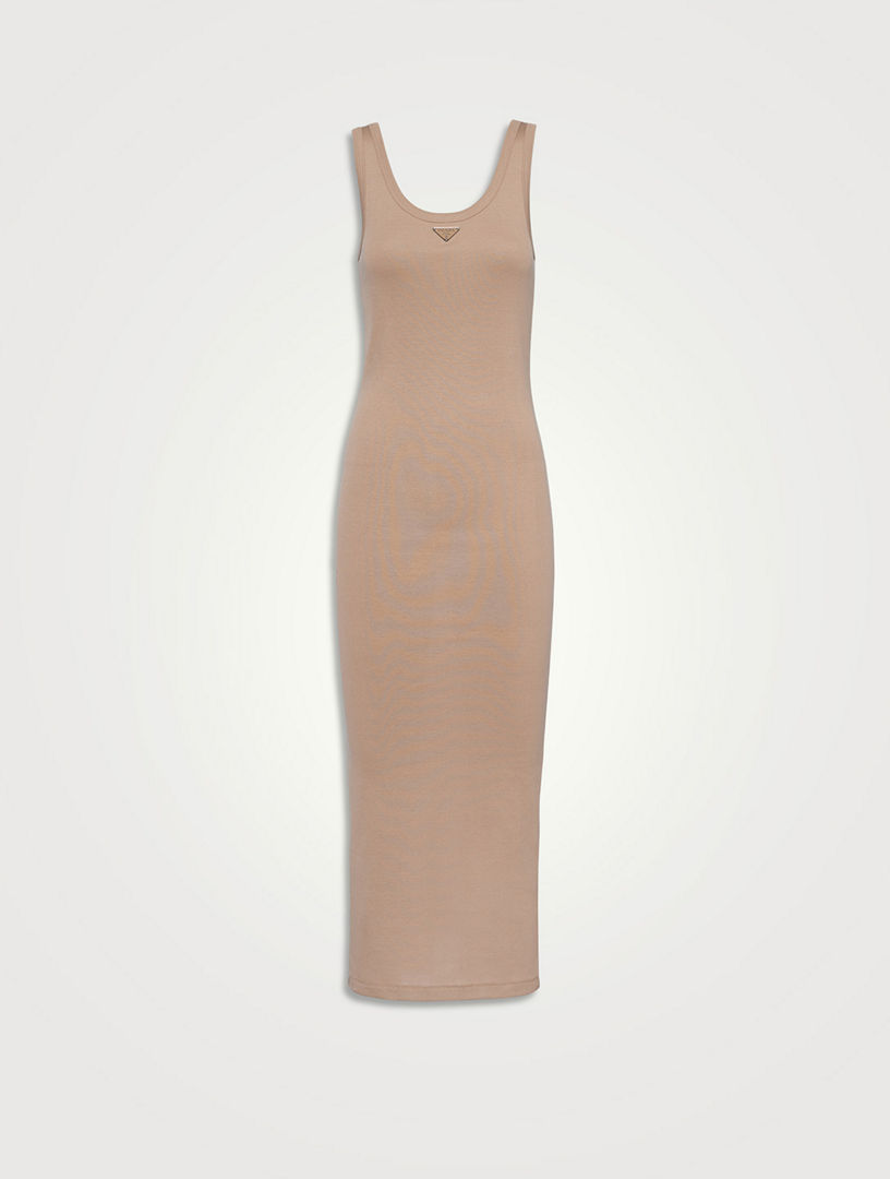 PRADA Ribbed Knit Cotton Dress | Holt Renfrew