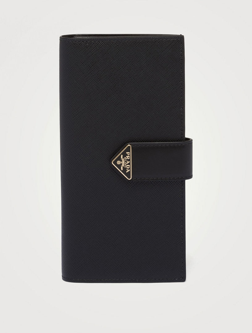 PRADA Large Saffiano And Smooth Leather Wallet | Holt Renfrew