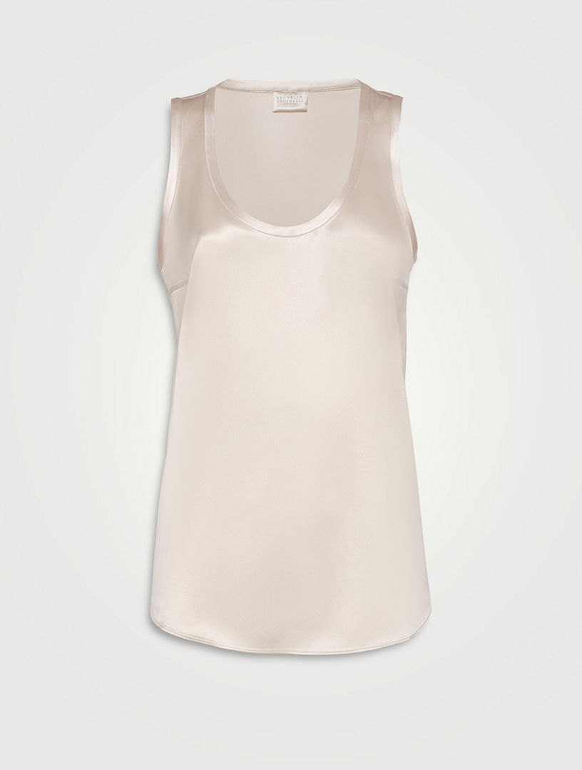 BRUNELLO CUCINELLI Silk Satin Top