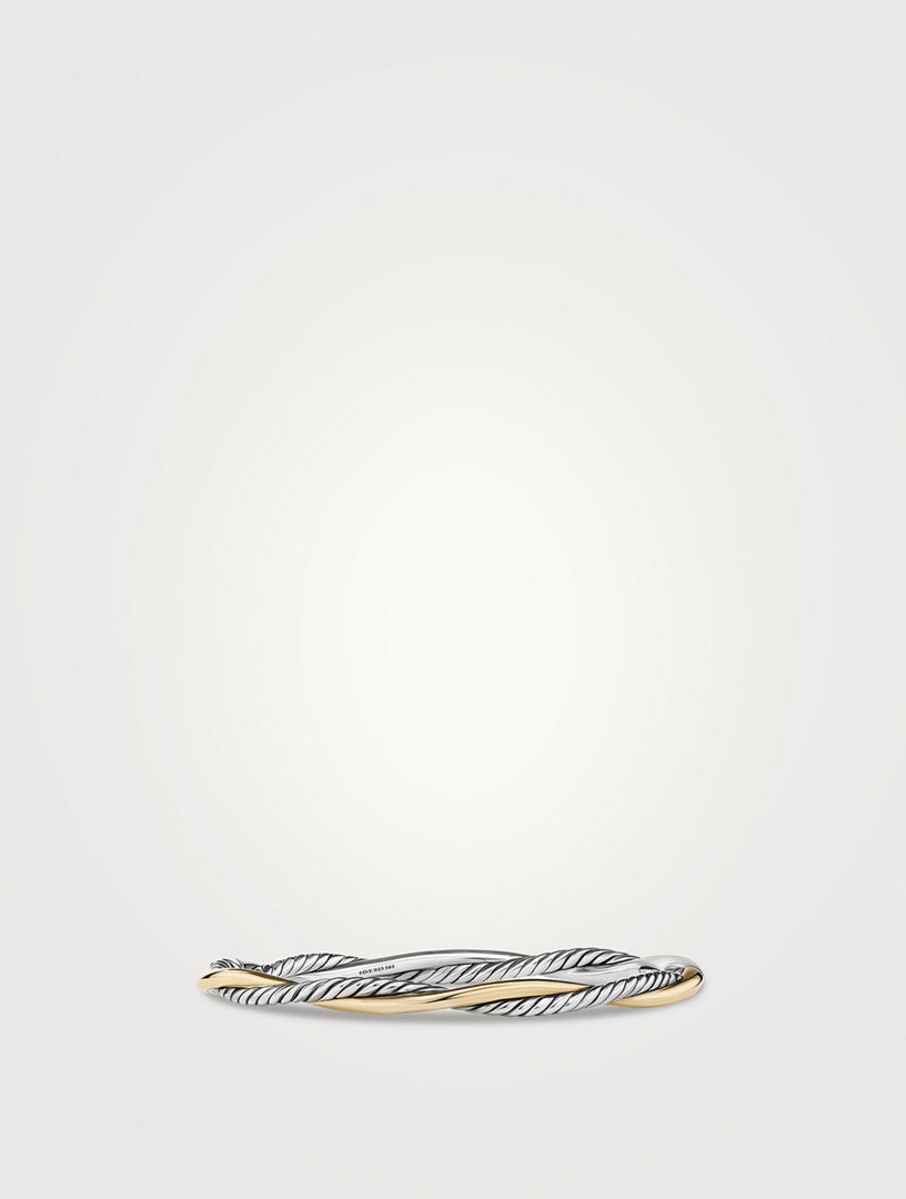 DAVID YURMAN Petite Infinity Bracelet In Sterling Silver With 14k