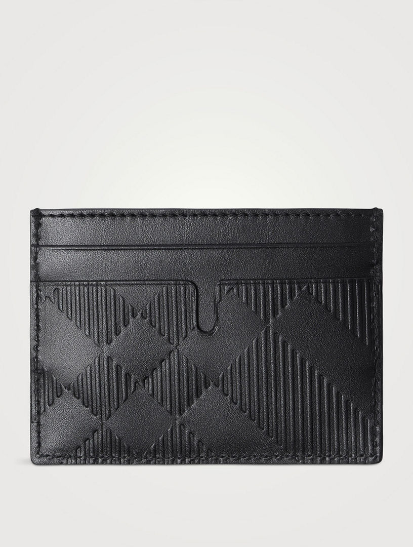 Burberry card holder store black