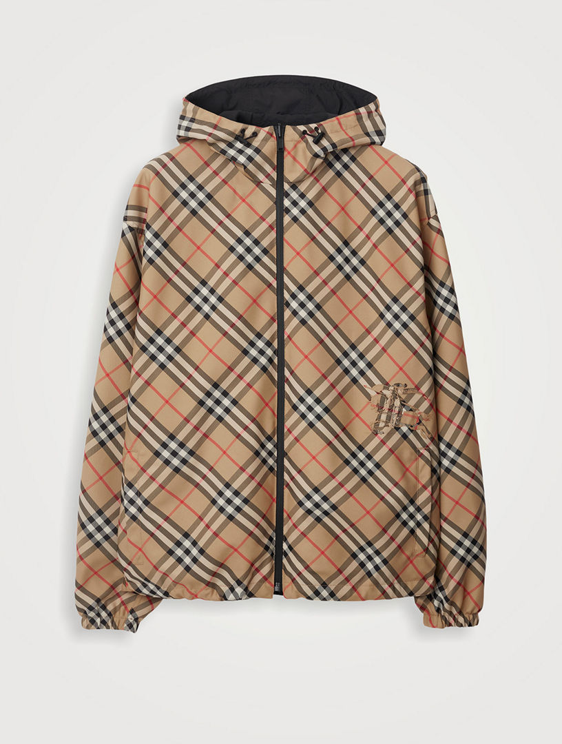 BURBERRY Reversible Check Hooded Jacket | Holt Renfrew