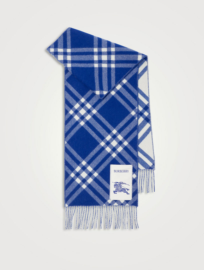 BURBERRY Check Cashmere Scarf Holt Renfrew
