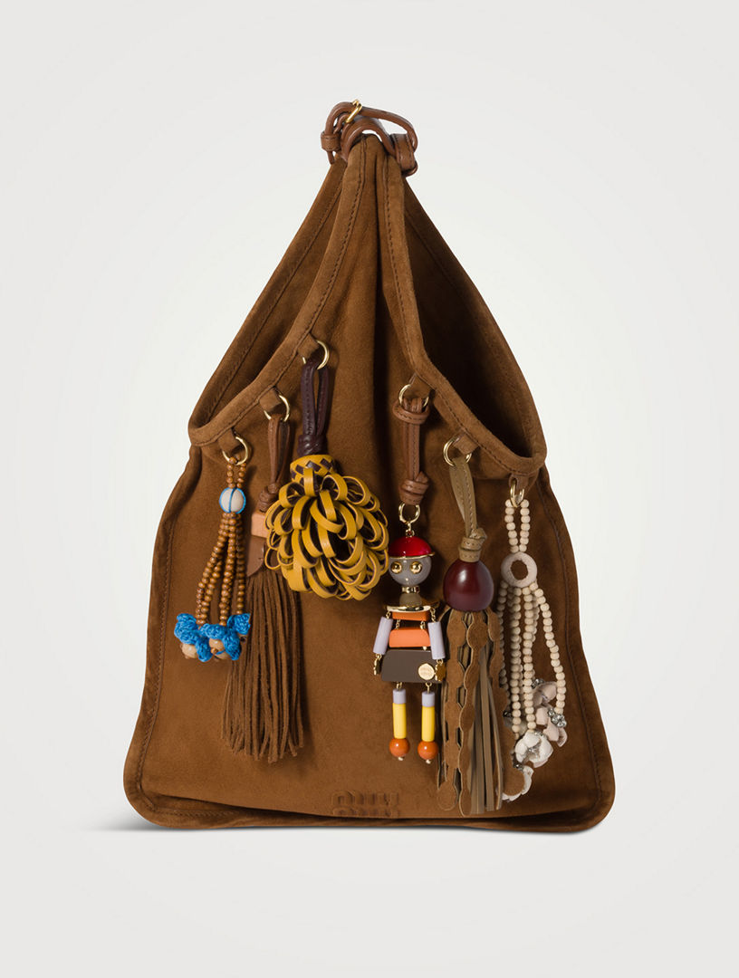 ★TOUT Y EST★ Miu Suede Shoulder Bag Friar Brown 09L3210D2W Wander Small matelassé suede shoulder bag in brown - Miu Miu