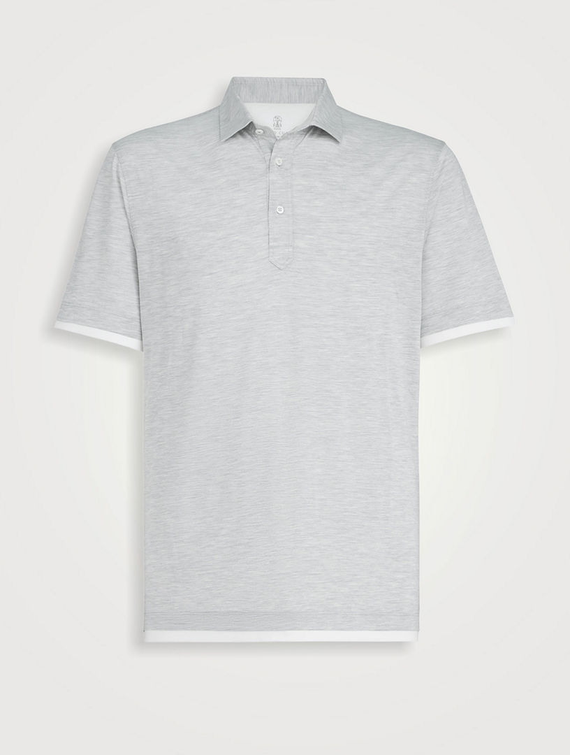 BRUNELLO CUCINELLI Polo With Shirt Collar | Holt Renfrew
