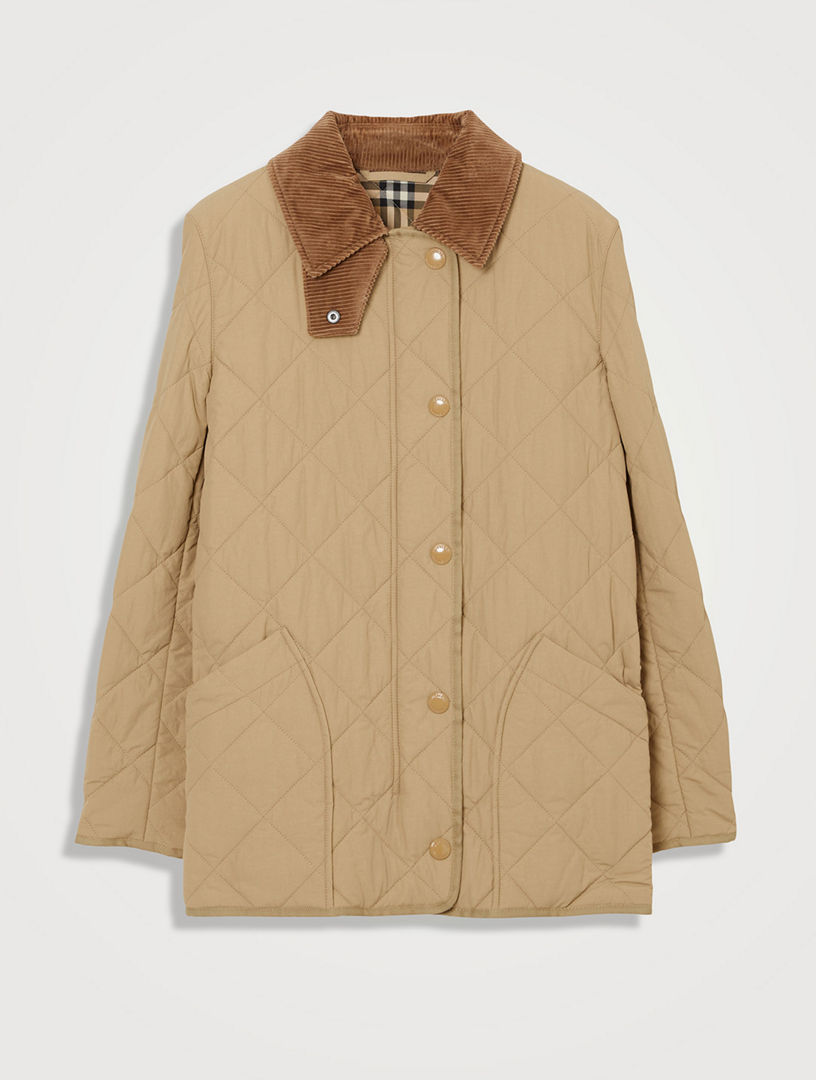 Burberry quilted jacket outlet womens yellow