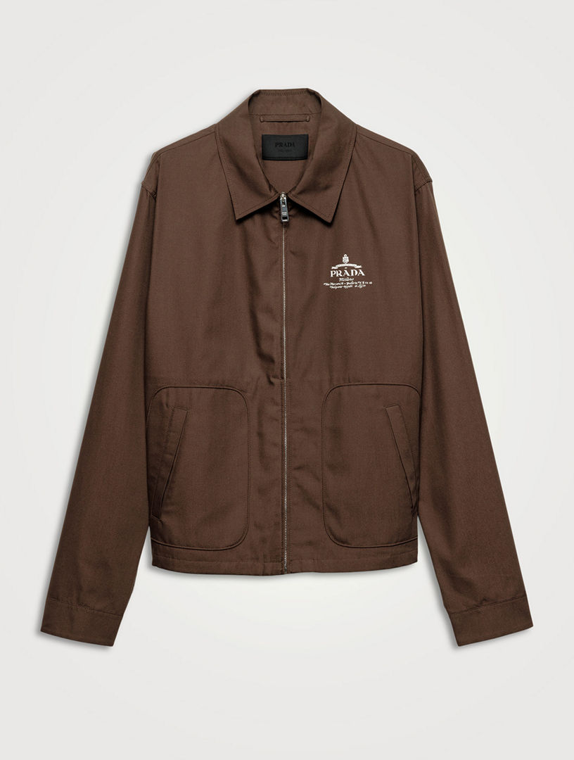 PRADA ジャケット PRADA Cotton Blend Blouson Jacket | Holt Renfrew