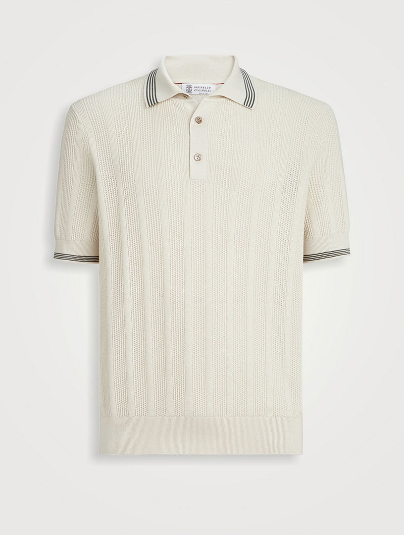 BRUNELLO CUCINELLI Cotton Knit Polo | Holt Renfrew
