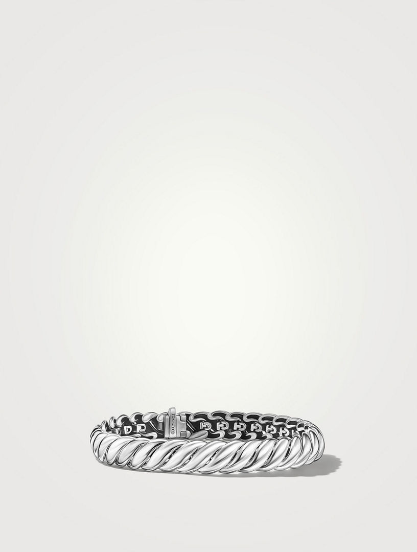 Sculpted Cable Bracelet Sterling Silver, 8.5mm